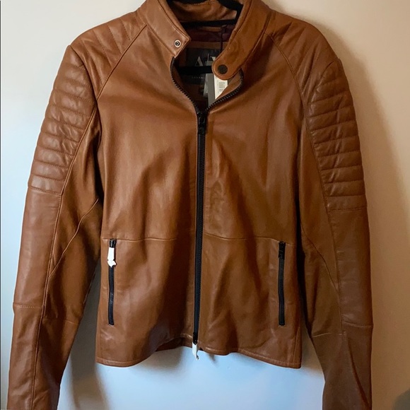 Armani exchange authentic genuine leather jacket - Picture 4 of 7
